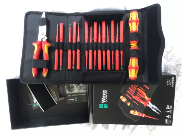 Wera Kraftform Kompakt VDE Interchangeable Screwdriver Set Knipex Multi Pliers