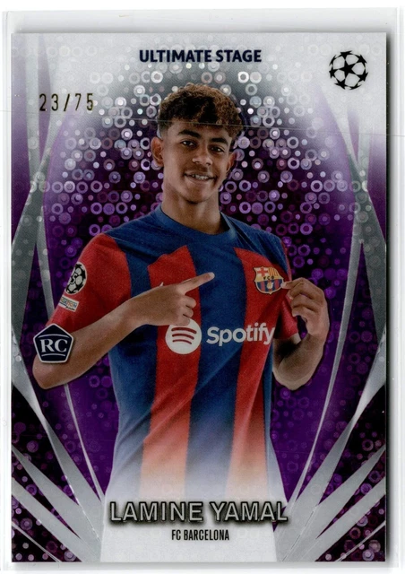 LAMINE YAMAL 2023-24 UEFA Club Competitions ULTIMATE STAGE Purple /75