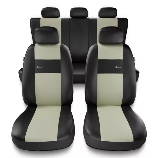 Fundas de asientos para Hyundai Santa Fe (I, II, III, IV) - Beige - XL-BE
