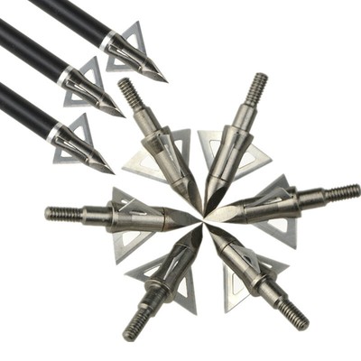 Arrowhead 12pc 125 Grain Tir Traditionnel Arrowheads Broadheads Bouts Flèche Arc Chasse 