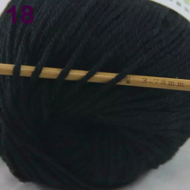 Sale 1 Balls x 50g Cashmere Silk Wool Children Hand Knit Shawls Crochet Yarn 18