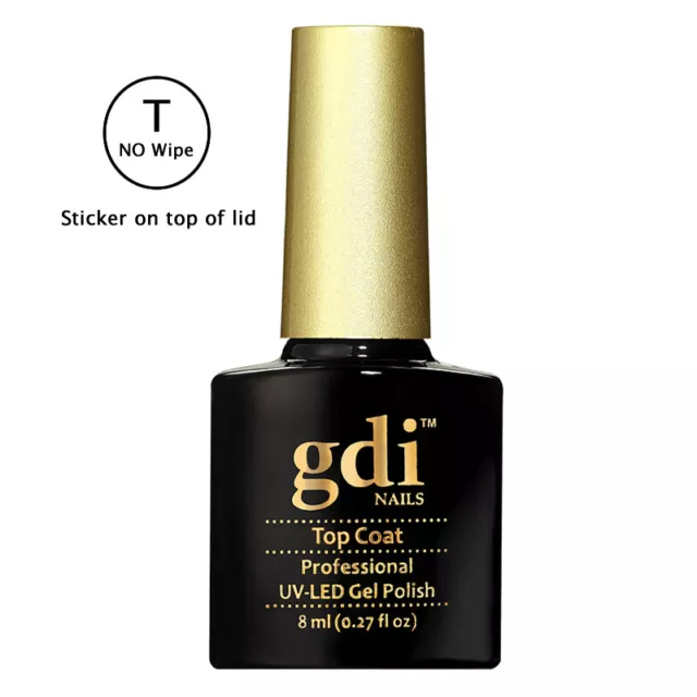 Brand New gdi Nails " 8ml No Wipe Top Coat " UV/LED Gel Nail Polish ,Free Post