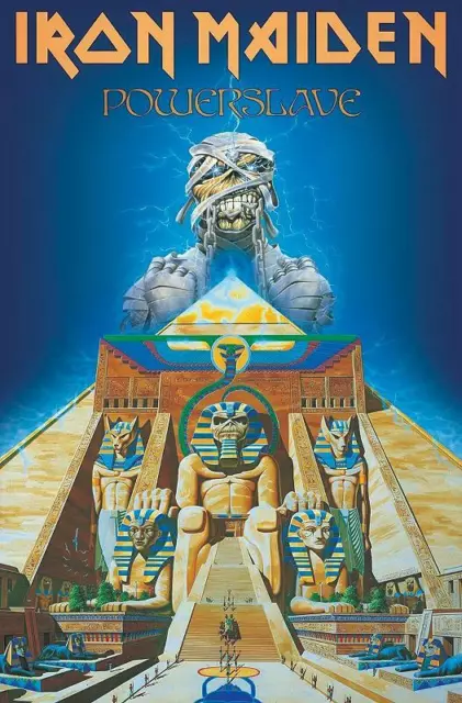 Iron Maiden Flagge Fahne World Slavery Tour Powerslave Posterflagge Poster Flag