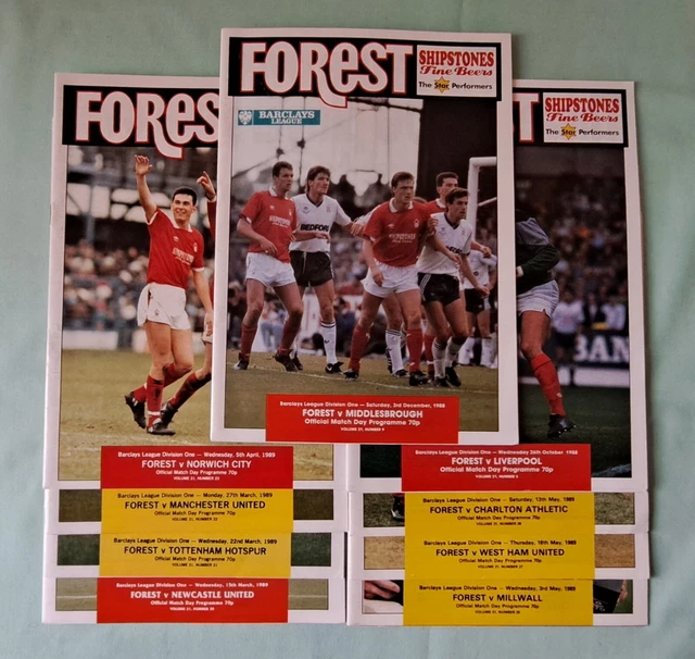 14 X 1973-74 Nottingham Forest Home Collectable Football Programmes £10 ...