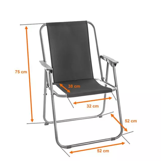 Campingstuhl Klappstuhl 2er Set Angel Angler Regie Strand Stuhl faltbar Outdoor 2