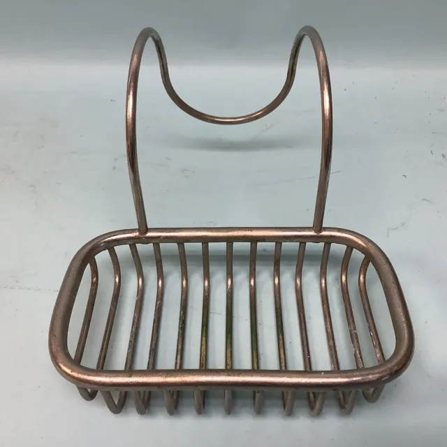 Vintage ‘Over the Rim’  Soap Holder for Claw Foot Tub Nickel Plated