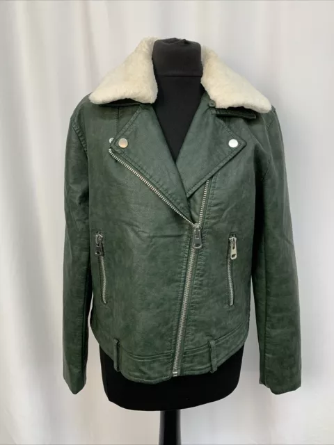 Ci sono faux leather womens jacket sale