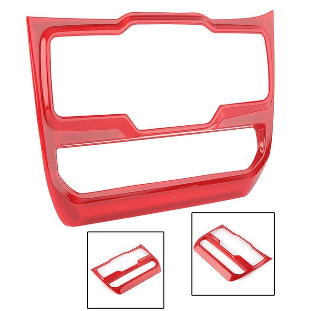 Copertura pannello interruttore finestra finitura per 2018 Jeep Wrangler JL rosso ABS