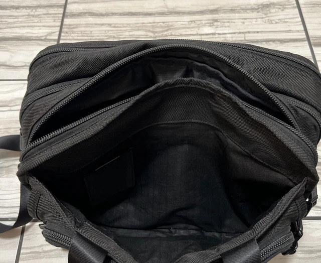 TUMI ALPHA Briefcase Black Ballistic Nylon Expandable File Laptop Bag 26141DH 8