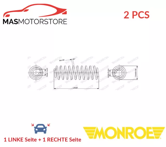 Schraubenfeder Fahrwerksfeder Hinten Monroe Sp3568 2Pcs P Neu Oe Qualität