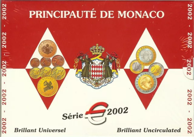 Monaco 2002 - Coffret BU 8 Pièces - Annuel officiel - EURO