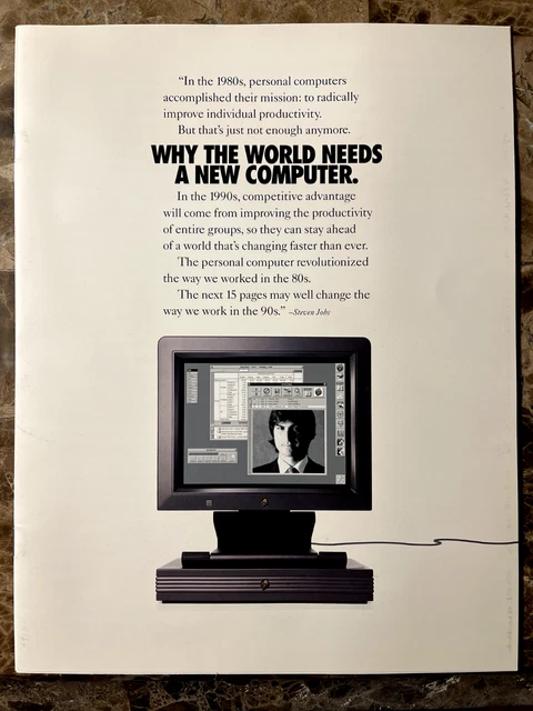 Rare Steve Jobs NeXT Computer Corporation Brochure