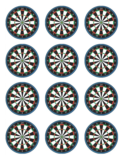 DART BOARD Cake Topper Birthday Cupcake Decorations EUR 10,18 PicClick FR