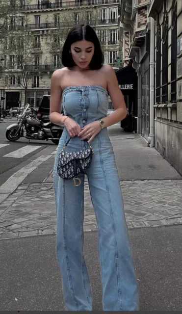Tuta intera clearance jeans zara