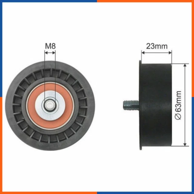 Galet tendeur de courroie d'accessoire pour CHEVROLET | 55350580, 90412730