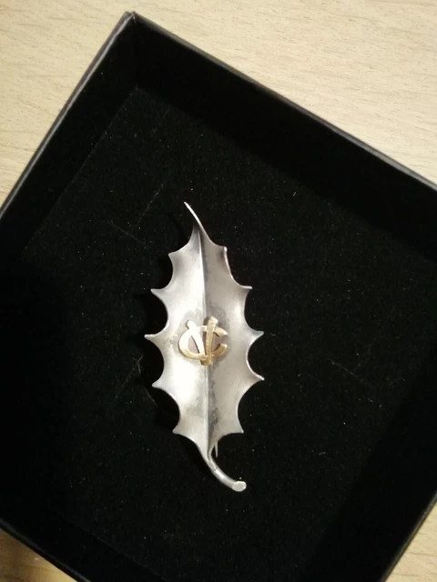 Broche Volute Or 18K Argent Diamants Perle - Occasion Très Bon état Général