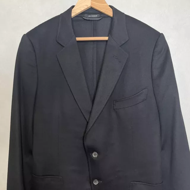 Tom Ford Men's O'Connor Slim Fit Brushed 100% Cashmere Blazer Jacket 52 R Black 2