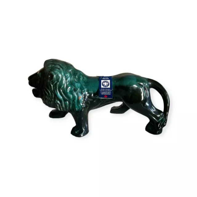 Blue Mountain Pottery Large Ceramic Lion Figurine 42cm Long