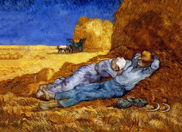 VAN GOGH ~ La Sieste ~ CANVAS ART PRINT ~ 16"X 12"  ~ The Nap