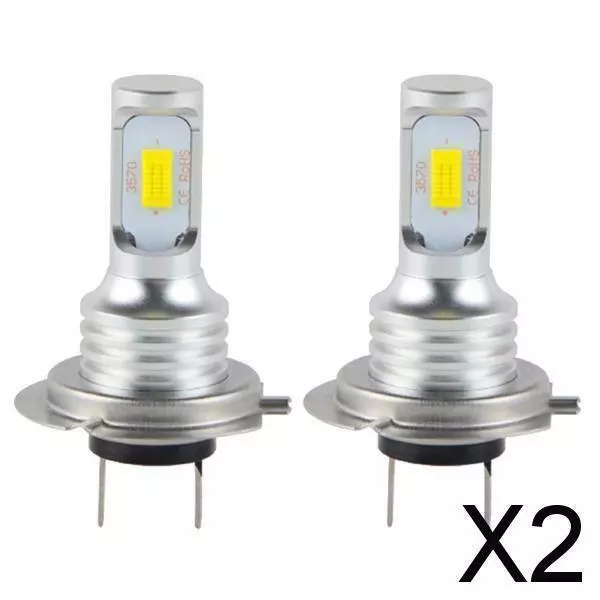 2X 2 Pièces H7-3570 Kit D'ampoules De Phares LED Feux De Route / Croisement 80W