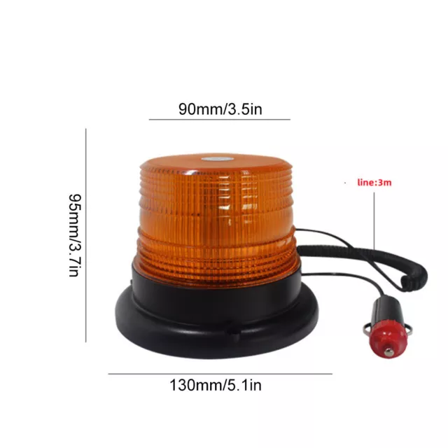 LED Warning Light Car Auto Amber Lamp Flashing Strobe Beacon Emergency New UK 2