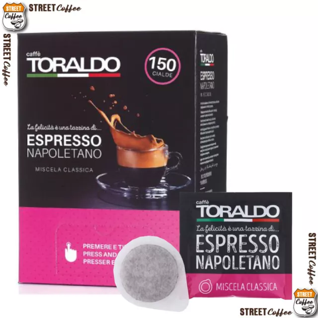 600 Cialde Caffè Toraldo Filtrocarta Filtro Carta ESE 44 mm Miscela Classica