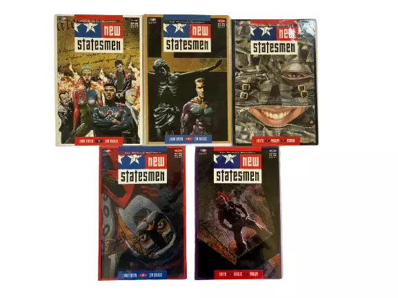 New Statesmen 1-5 2000AD Crisis Fleetway Quality John Smith Jim Baikie Charity