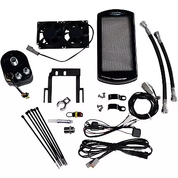 UltraCool ST-1G Black Oil Cooler Kit 01-17 Harley-Davidson Softail FLST & FXST