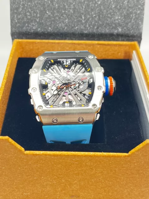 Pagani Design (PD-1738)- 42mm Stainless Steel Sports Watch- **New In Box**