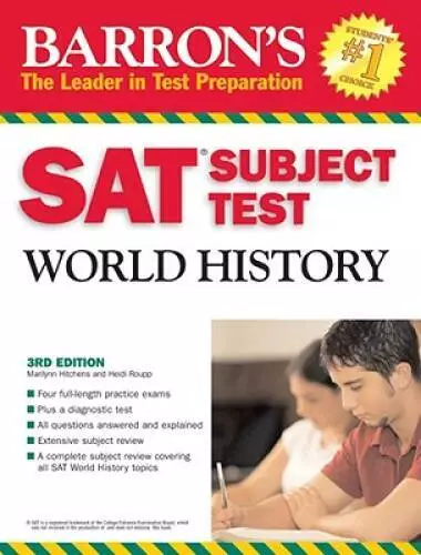 Barrons SAT Subject Test World History - Paperback - VERY GOOD