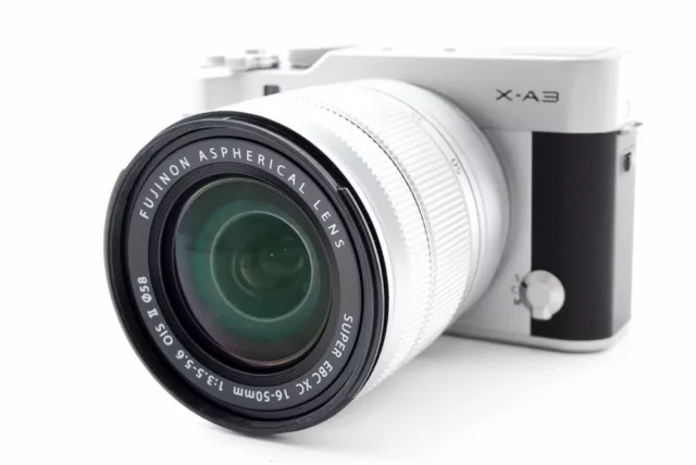 Fujifilm X-A3 24.2MP 16-50mm Lens Kit Silver [Exc+++] w/8GB SD Card,Strap [931]