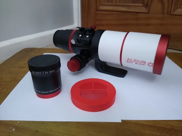 Altair Astro 60EDF FPL-53 doublet refractor with 1.0x and 0.8x field flatteners