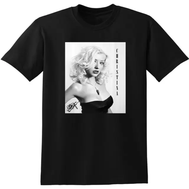 Hot Christina Aguilera T-shirt Gift Funny Unisex S-3XL Tee