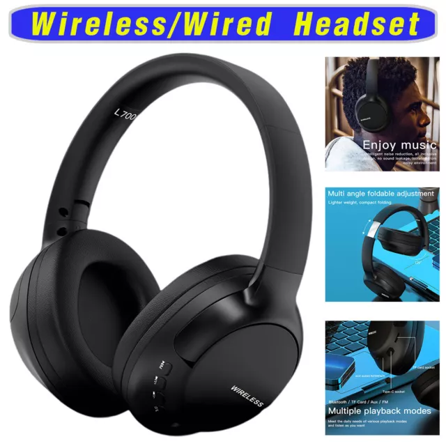 Wireless Bluetooth Headset Over Ear Headphones For Samsung Galaxy Z Fold /Z Flip