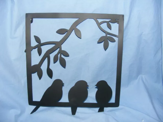 Vogel Wandkunst 3 Metall Vögel Silhouette Garten Wand Zaun Kunst