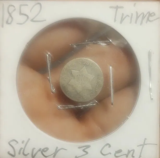 1852 Silver 3 Cent Nickel