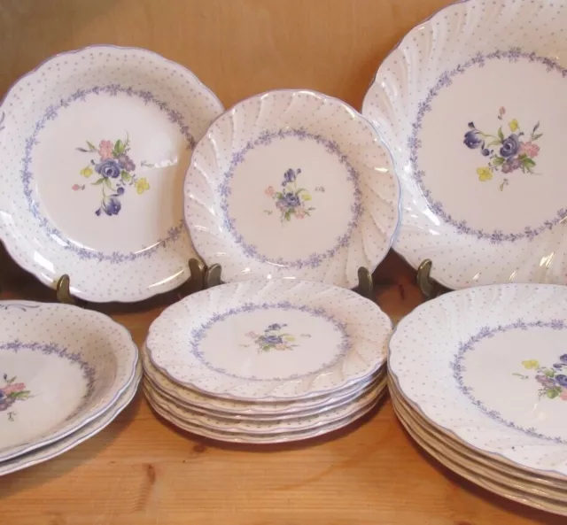 Nikko Tableware Blue Peony Vanessa Speiseteller Suppenteller Teile zur Auswahl