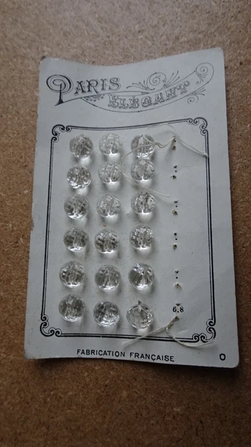19 Gros Boutons De Mercerie Ancienne Assortis - Neuf, 2 Tailles