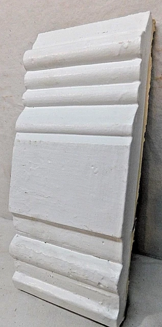 Antique Victorian Door Trim Rosette Plinth Block - C. 1870 Architectural Salvage