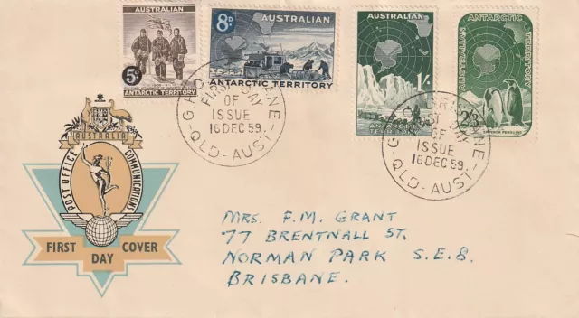 1954 Expedition cover postmark Mawson