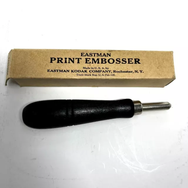 Embossador de impresión vintage Eastman Kodak con caja herramienta de impresión de fotografía