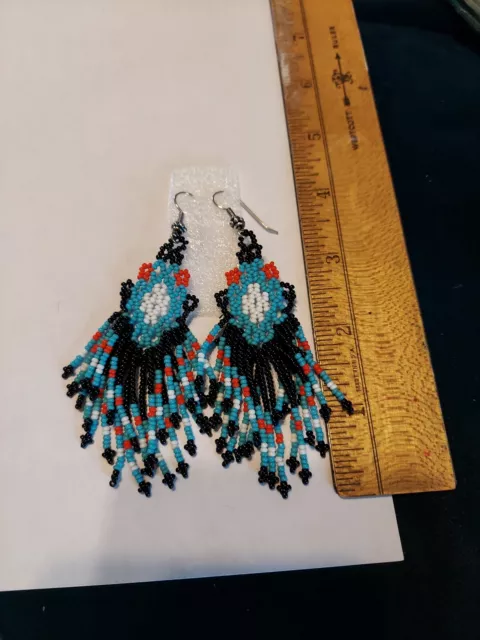 Native American Styled Beaded Earrings