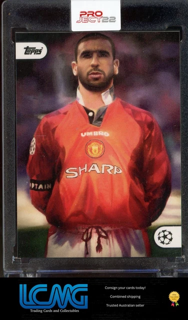 VINTAGE CP CARTE postale souple 90s )) ERIC CANTONA / MANCHESTER UTD EUR 5,50 - FR