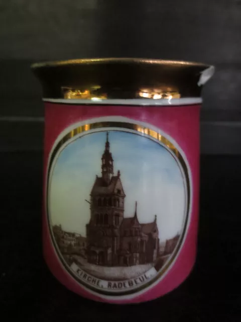 Andenken Tasse, Becher Kirche Radebeul Sachsen Tielsch Altwasser Schlesien 1910