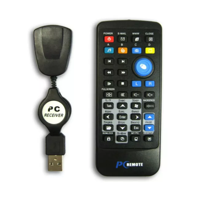 IR HTPC Wireless Mouse Remote Control Controller USB Laptop PC Media Keyboard/