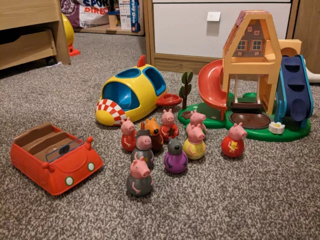 Peppa pig weebles grandma and grandpa shop house set