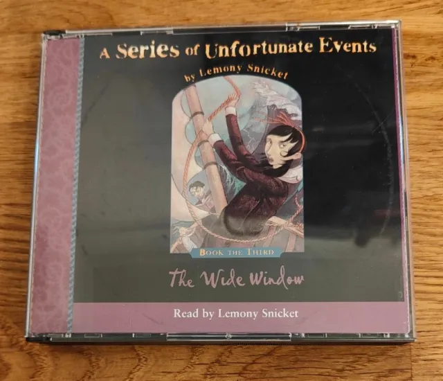 £5.00　#3　CD　Wide　BOOK　Unfortunate　Book　Events　UK　AUDIO　Tim　Curry　Snicket　Window　PicClick