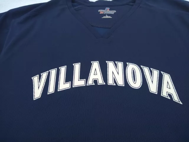 Villanova University Russell Dri-Power Mens Athletic Shirt Jersey Training LARGE