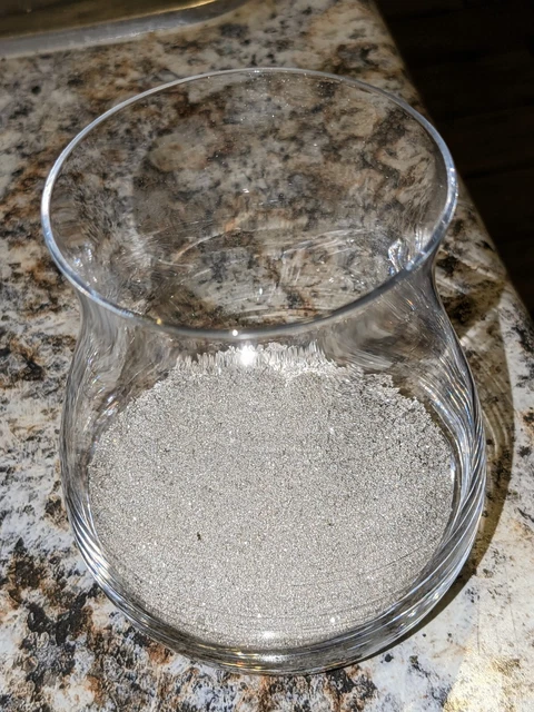 Pure 10 Grams .999+ Fine Silver Metal Micro Crystals High Purity 