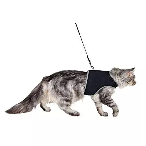 Trixie Soft Cat Harness with Leash 36 - 54 cm x 1.20 m Black 3